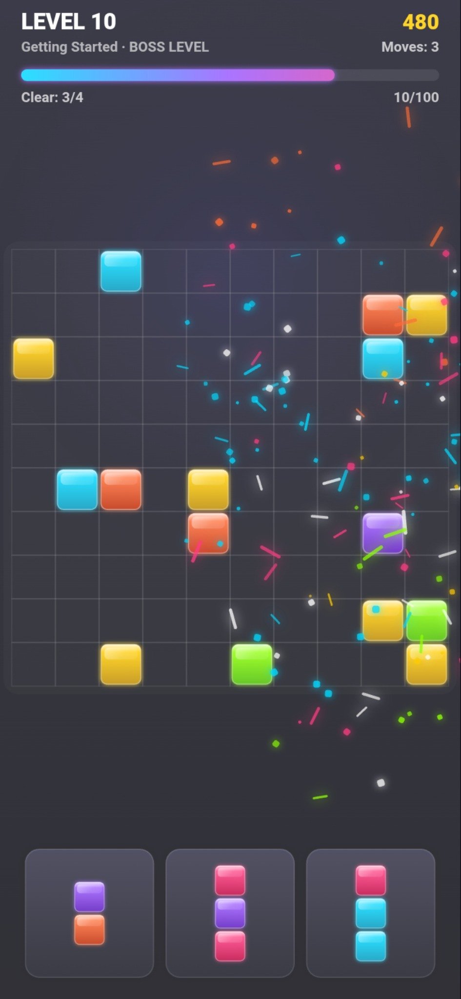 Block Maker partlayış və hissəcik animasiyası